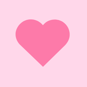 Pink heart shape on a pink background