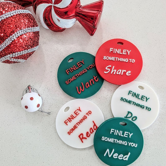 Something you want, need, share, read, do gift tags