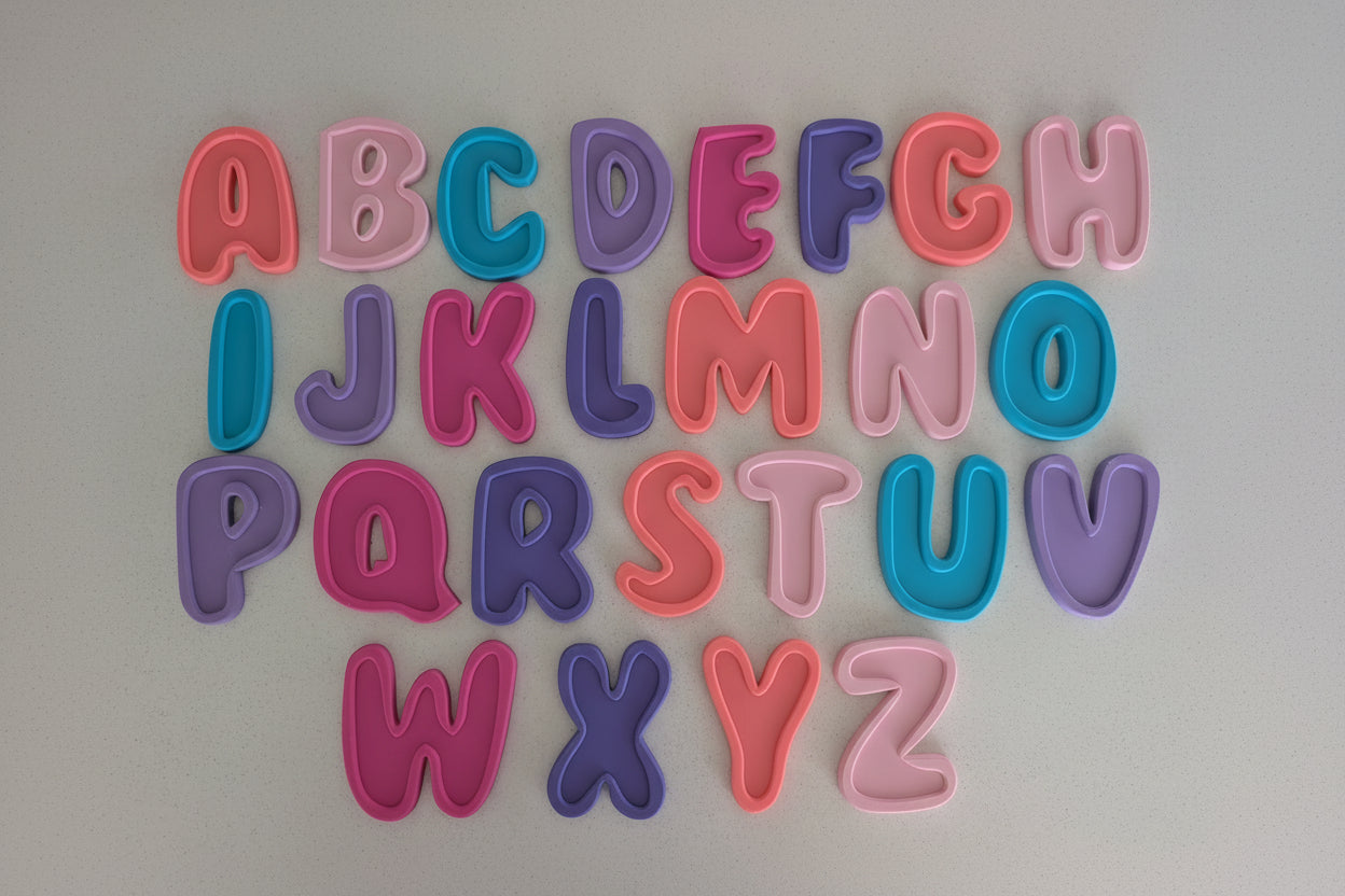 Bubble Alphabet Wall Letters: Full A–Z Set