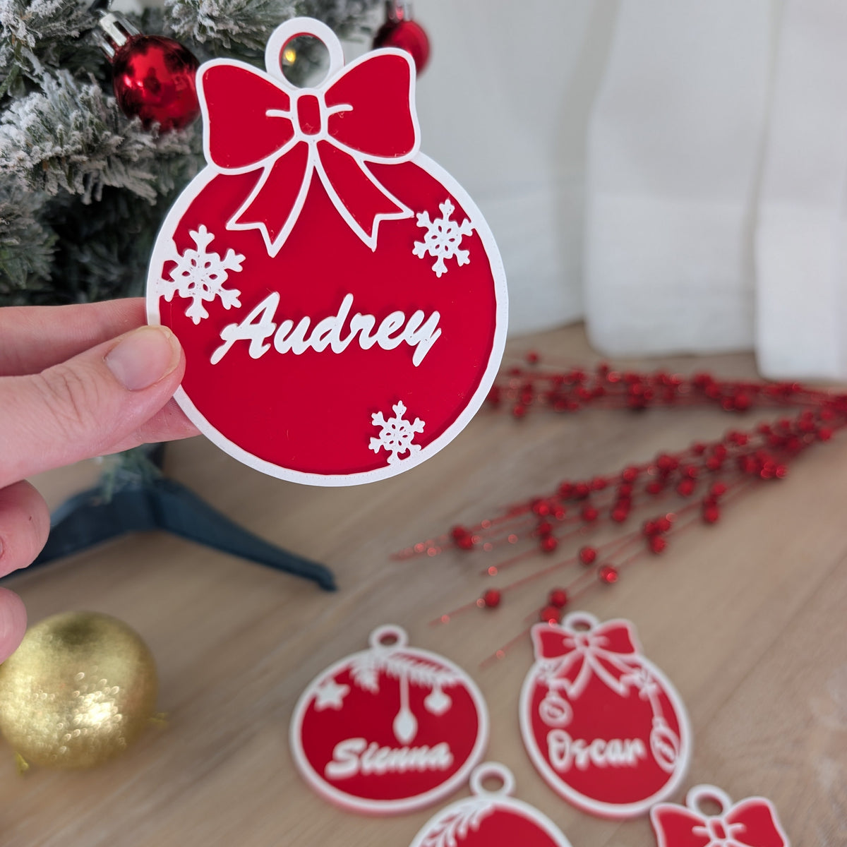 Personalised Christmas Bauble Ornaments