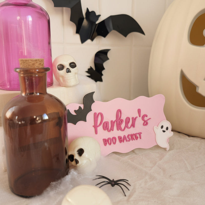Boo basket sign