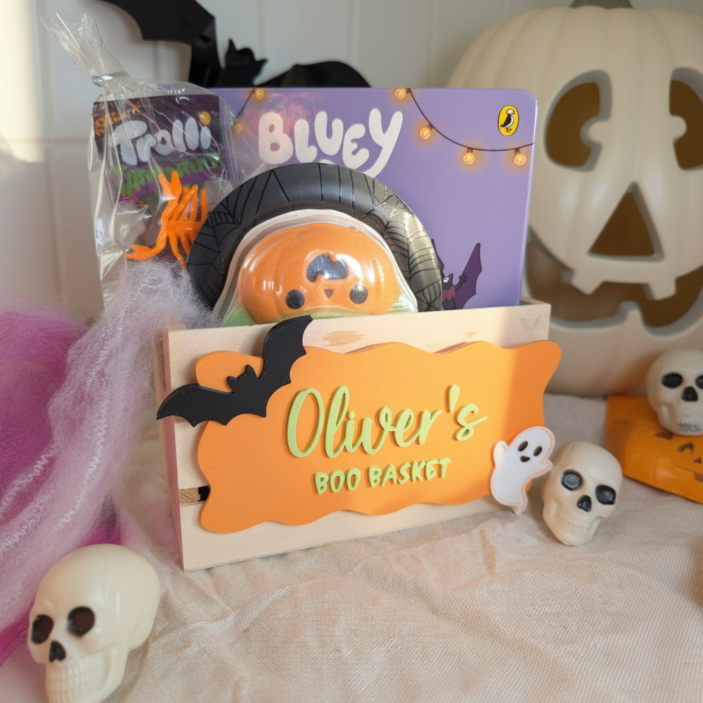 Boo basket sign