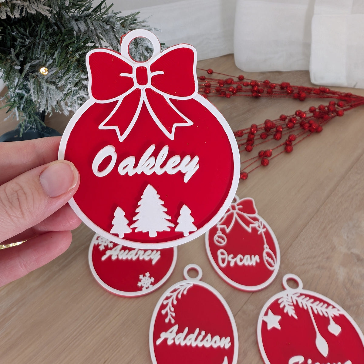Personalised Christmas Bauble Ornaments