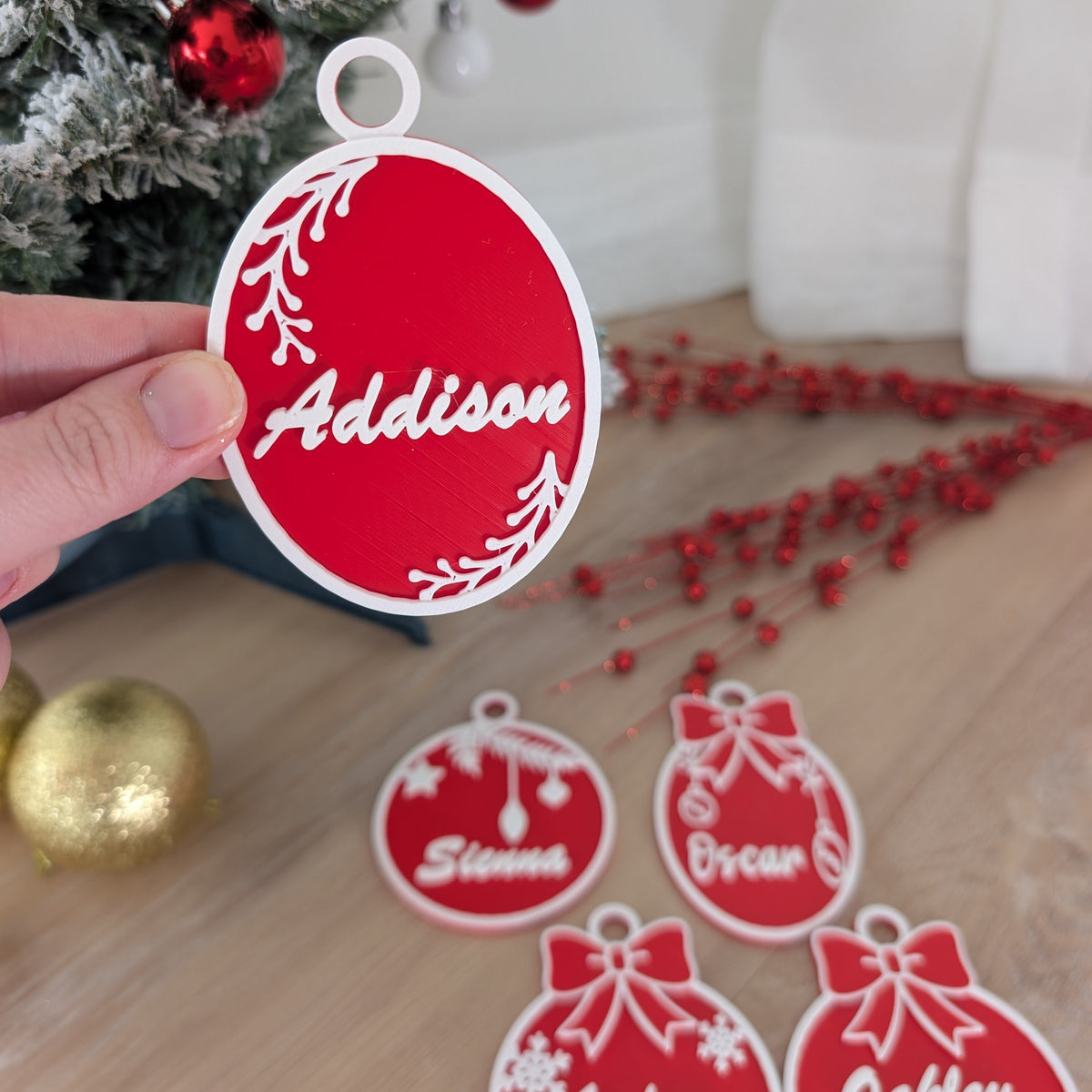 Personalised Christmas Bauble Ornaments